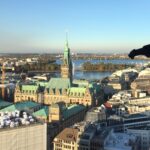 Hamburger Innenstadt von der Nikolaikirche aus gesehen