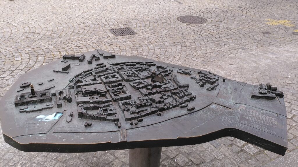 Ein Modell der Altstadt Spandau